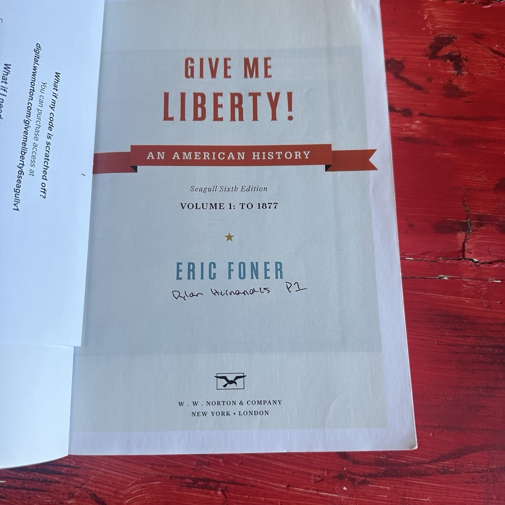 Give Me Liberty! An American History 6th Edition Volume 1 Eric Foner With Code - Picture 6 of 6